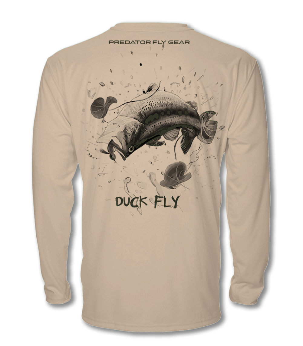 DUCK FLY Cool Air Series UPF Shirt (b&w)