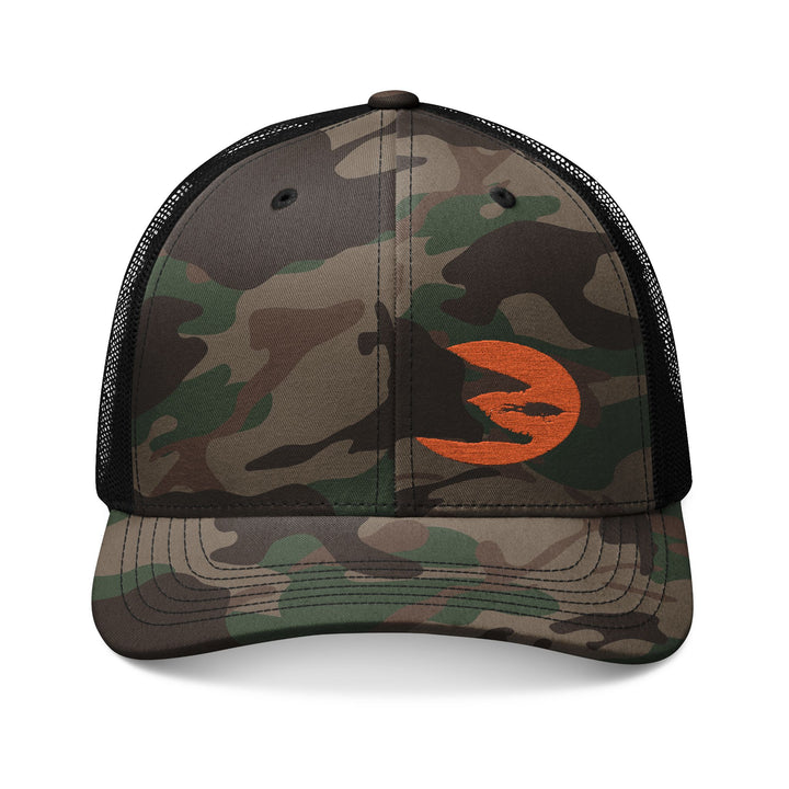 Translation missing: en.Camo/ Black Embroidered Snapback Trucker