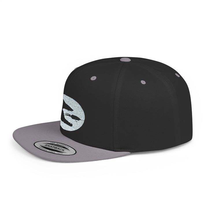 Translation missing: en.Black/ Silver Flat Bill Snapback