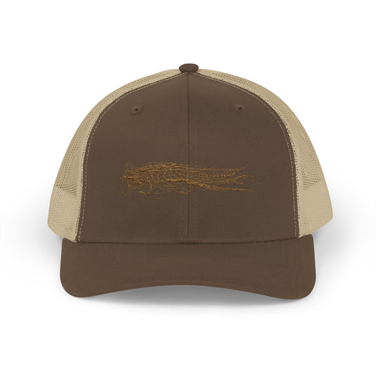 Translation missing: en.Musky Tandem Brown/ Khaki Embroidered Snapback Trucker Hat