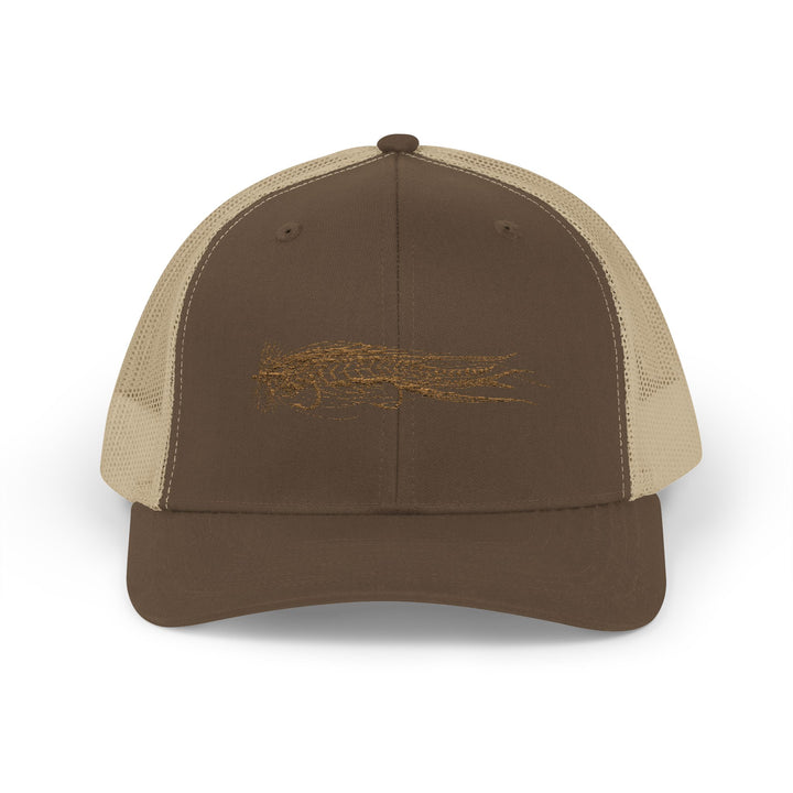 Translation missing: en.Musky Tandem Brown/ Khaki Embroidered Snapback Trucker Hat