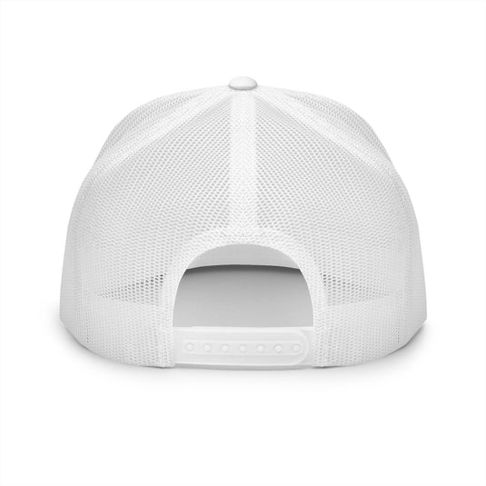 Translation missing: en.Navy/White Embroidered Flat Bill Snapback