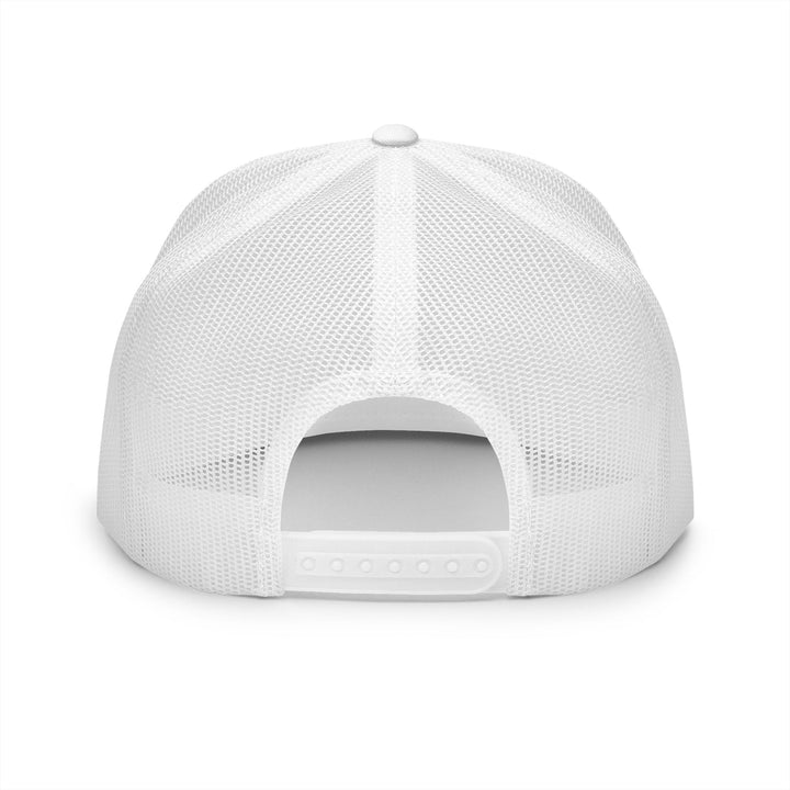 Translation missing: en.Navy/White Embroidered Flat Bill Snapback