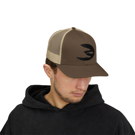 Translation missing: en.Brown/ Khaki Embroidered Snapback Trucker Hat