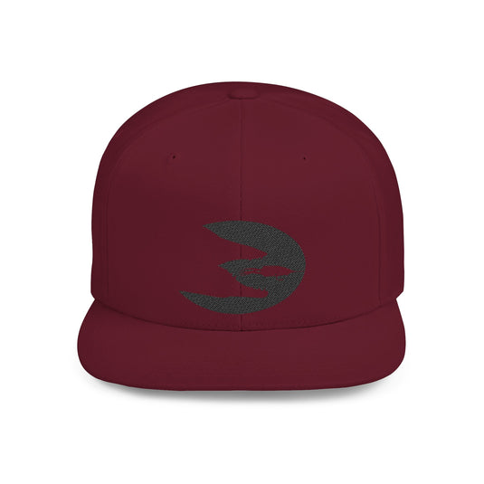 Translation missing: en.Maroon Embroidered Flat Bill Snapback