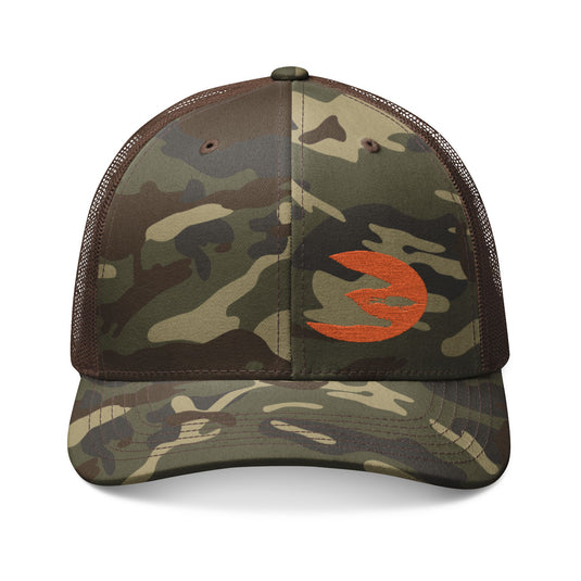 Translation missing: en.Camo/ Brown Embroidered Snapback Trucker