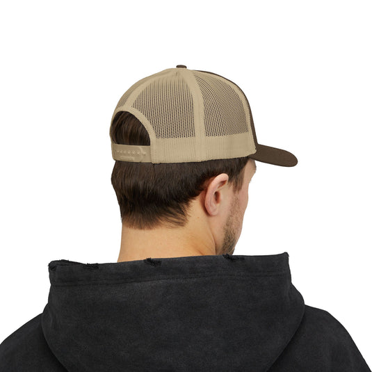 Translation missing: en.Brown/ Khaki Embroidered Snapback Trucker Hat