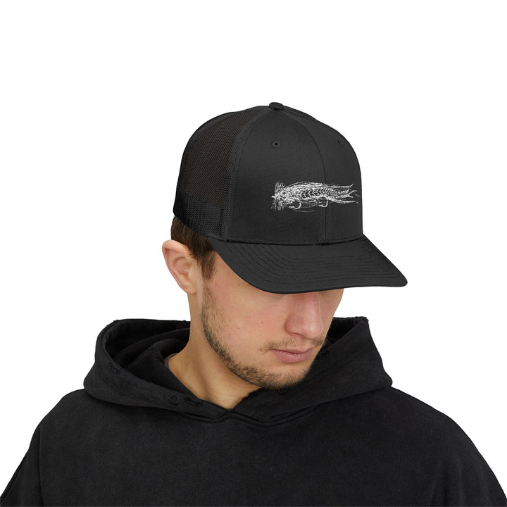 Translation missing: en.Musky Tandem Black Embroidered Snapback Trucker Hat