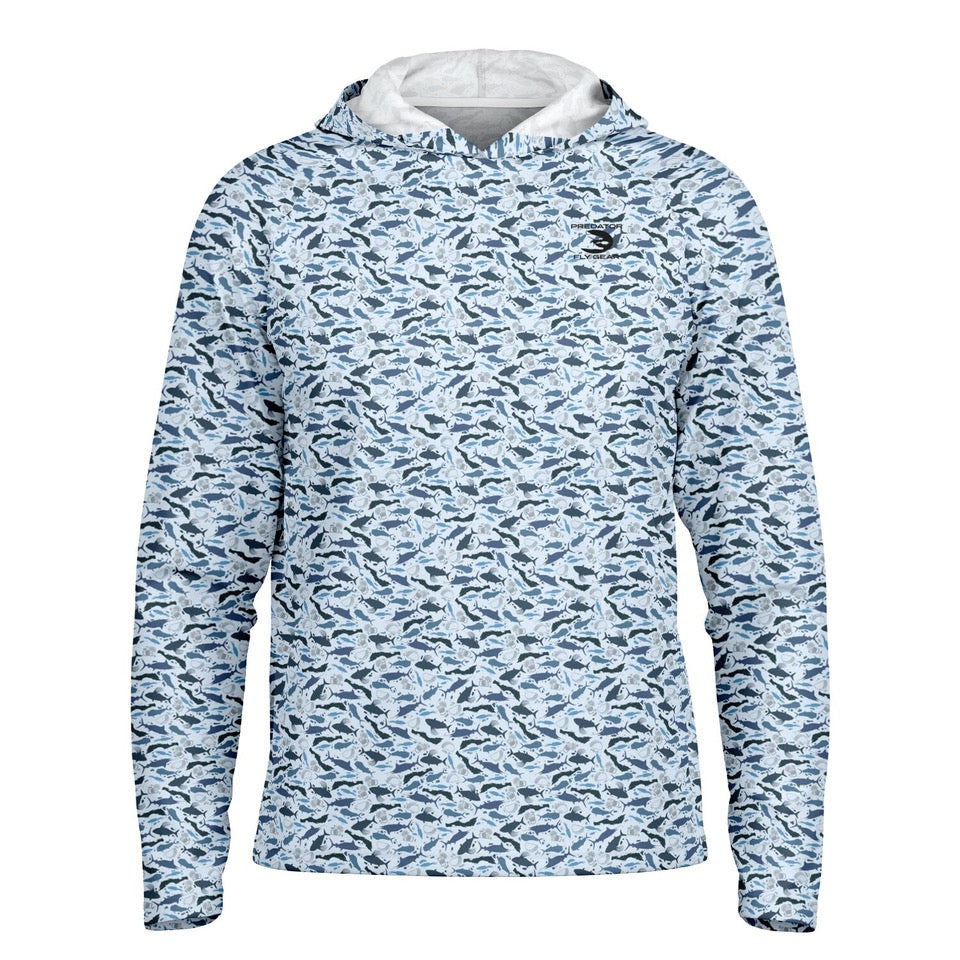PFG Performance Hoodie - Blue Baja Camo