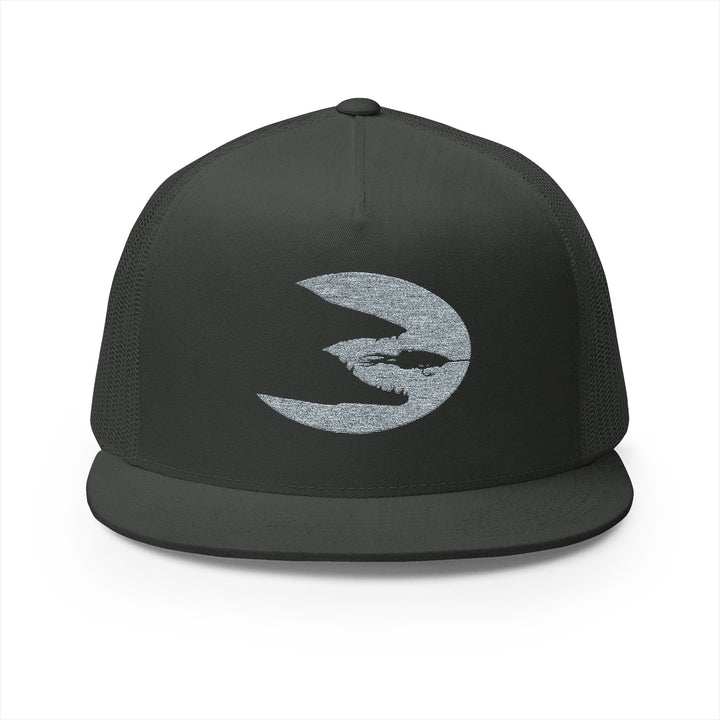 Translation missing: en.Charcoal Embroidered Flat Bill Snapback
