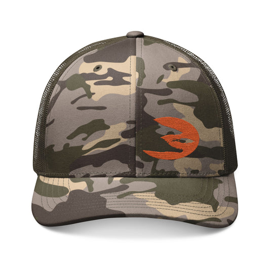 Translation missing: en.Olive Camo Embroidered Snapback Trucker