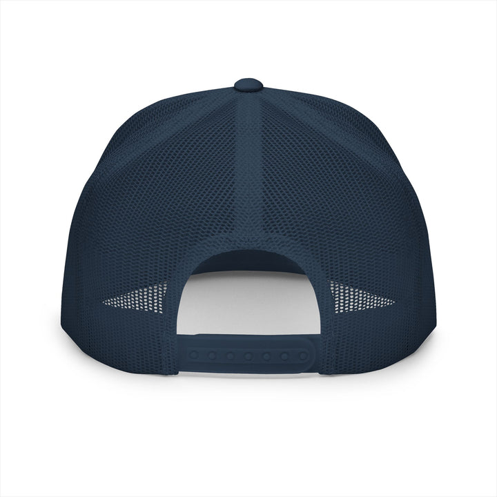 Translation missing: en.Navy Embroidered Flat Bill Snapback