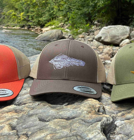 Translation missing: en.Albie Fly Brown/ Khaki Embroidered Snapback Trucker Hat