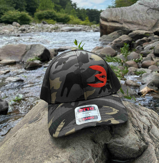 Translation missing: en.Camo/ Brown Embroidered Snapback Trucker