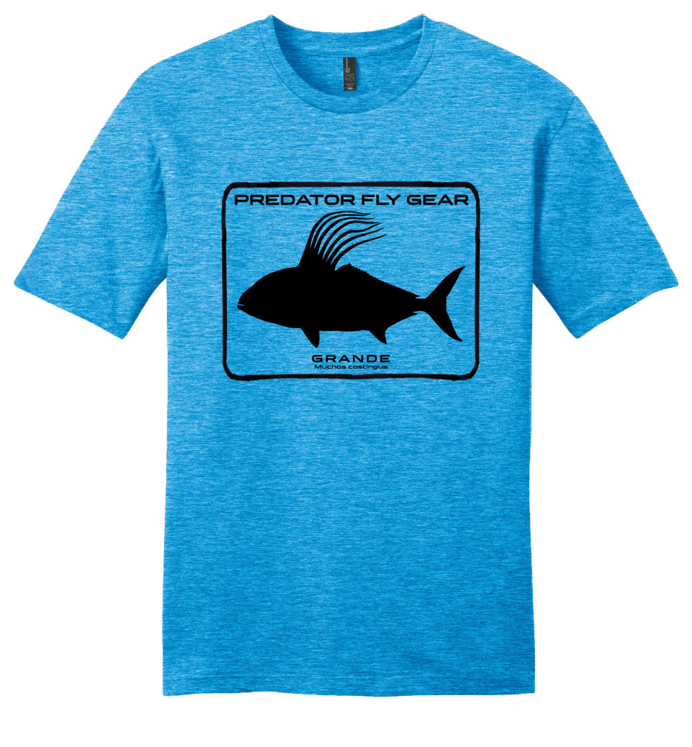Grande Casual Tee, Roosterfish Hthrd Bright Turquoise / 4XL