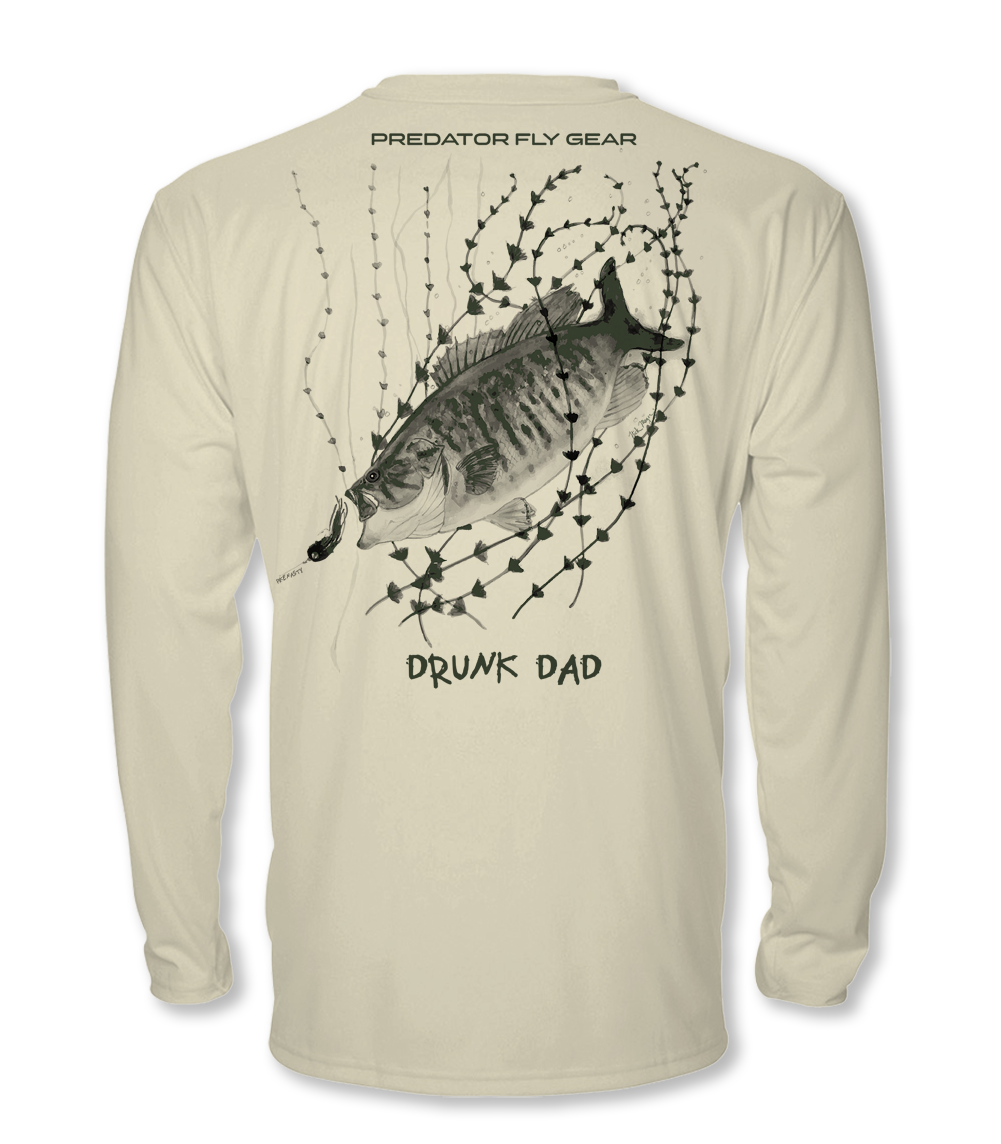 DRUNK DAD FLY, Smallmouth Cool Air Series UPF Shirt