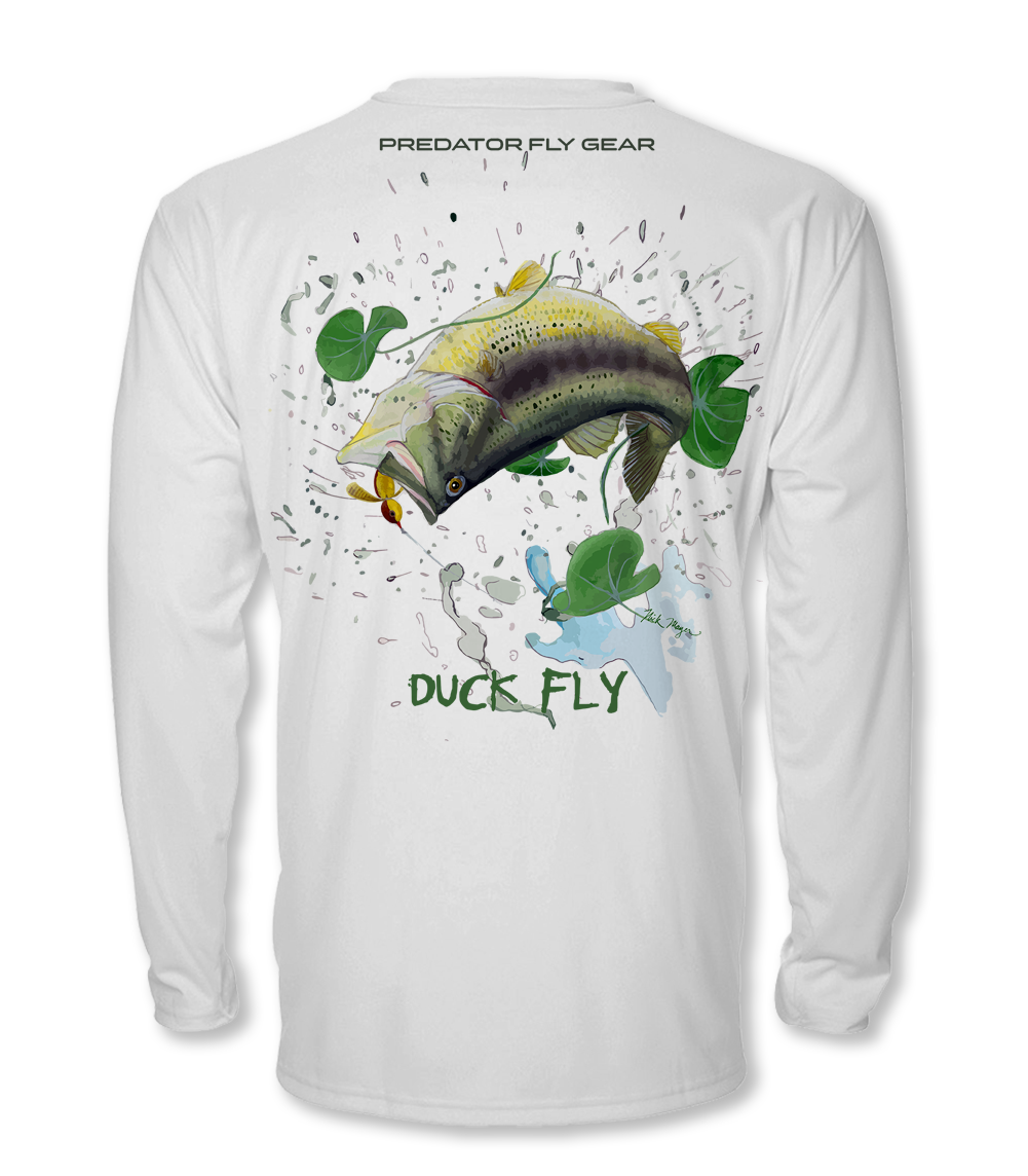 Duck Fly Cool Air Series UPF Shirt (color) 3XL / White