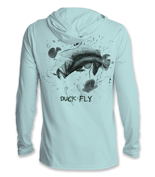Translation missing: en.DUCK FLY Technical UPF Hoodie (b&amp;w)