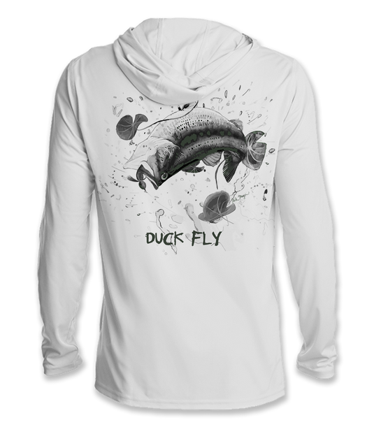 Translation missing: en.DUCK FLY Technical UPF Hoodie (b&amp;w)