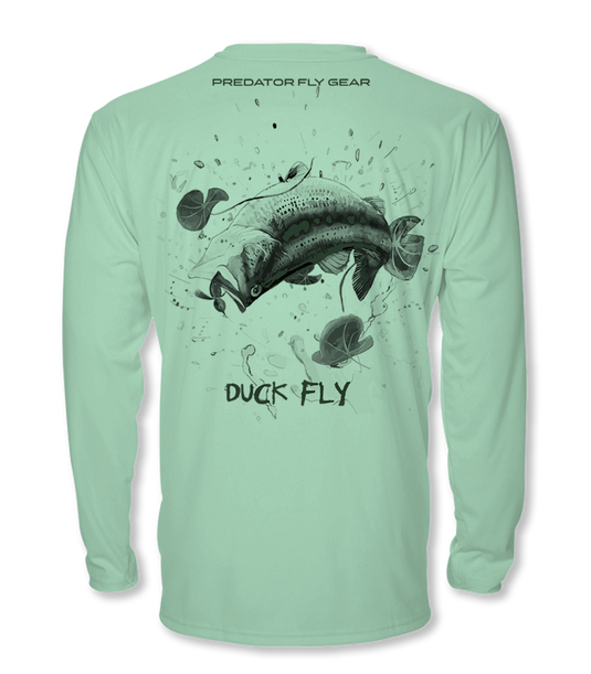 Translation missing: en.DUCK FLY Cool Air Series UPF Shirt (b&amp;w)