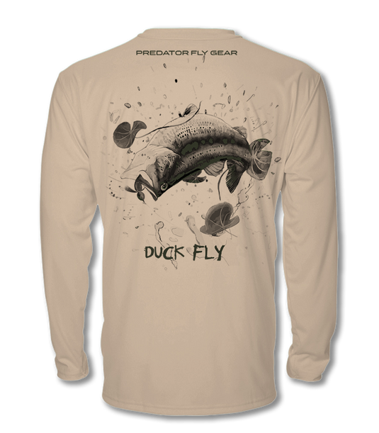 Translation missing: en.DUCK FLY Cool Air Series UPF Shirt (b&amp;w)