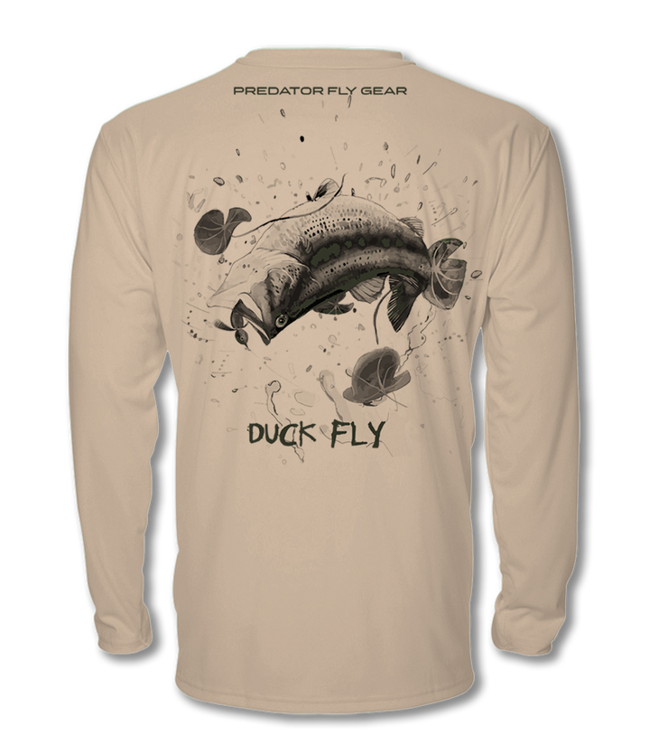 Translation missing: en.DUCK FLY Cool Air Series UPF Shirt (b&amp;w)