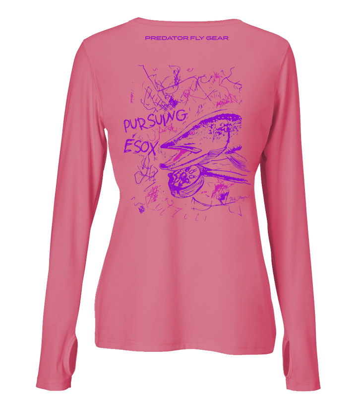 Translation missing: en.Womens PURSUING ESOX Performance Shirt, Northern Pike
