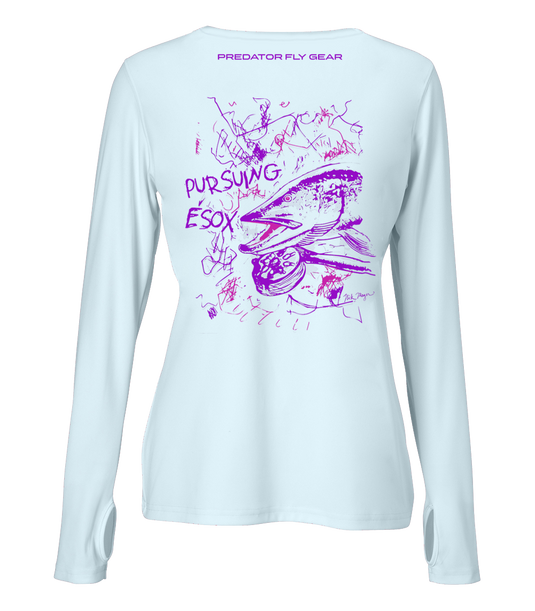 Translation missing: en.Womens PURSUING ESOX Performance Shirt, Northern Pike