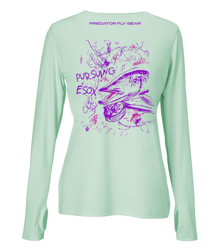 Translation missing: en.Womens PURSUING ESOX Performance Shirt, Northern Pike