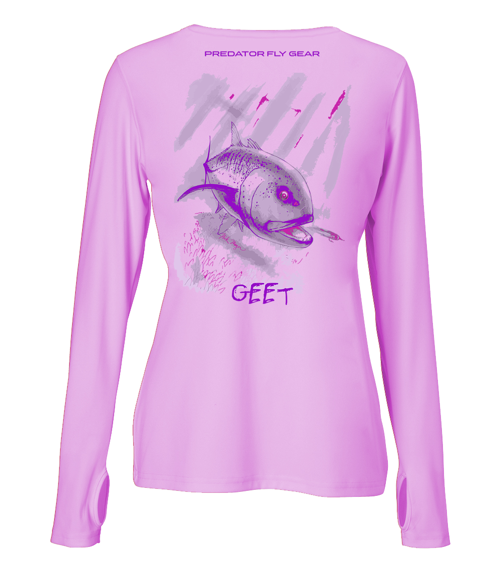 Womens GEET Performance Shirt, Giant Trevally - Predator Fly Gear