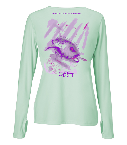 Translation missing: en.Womens GEET Performance Shirt, Giant Trevally