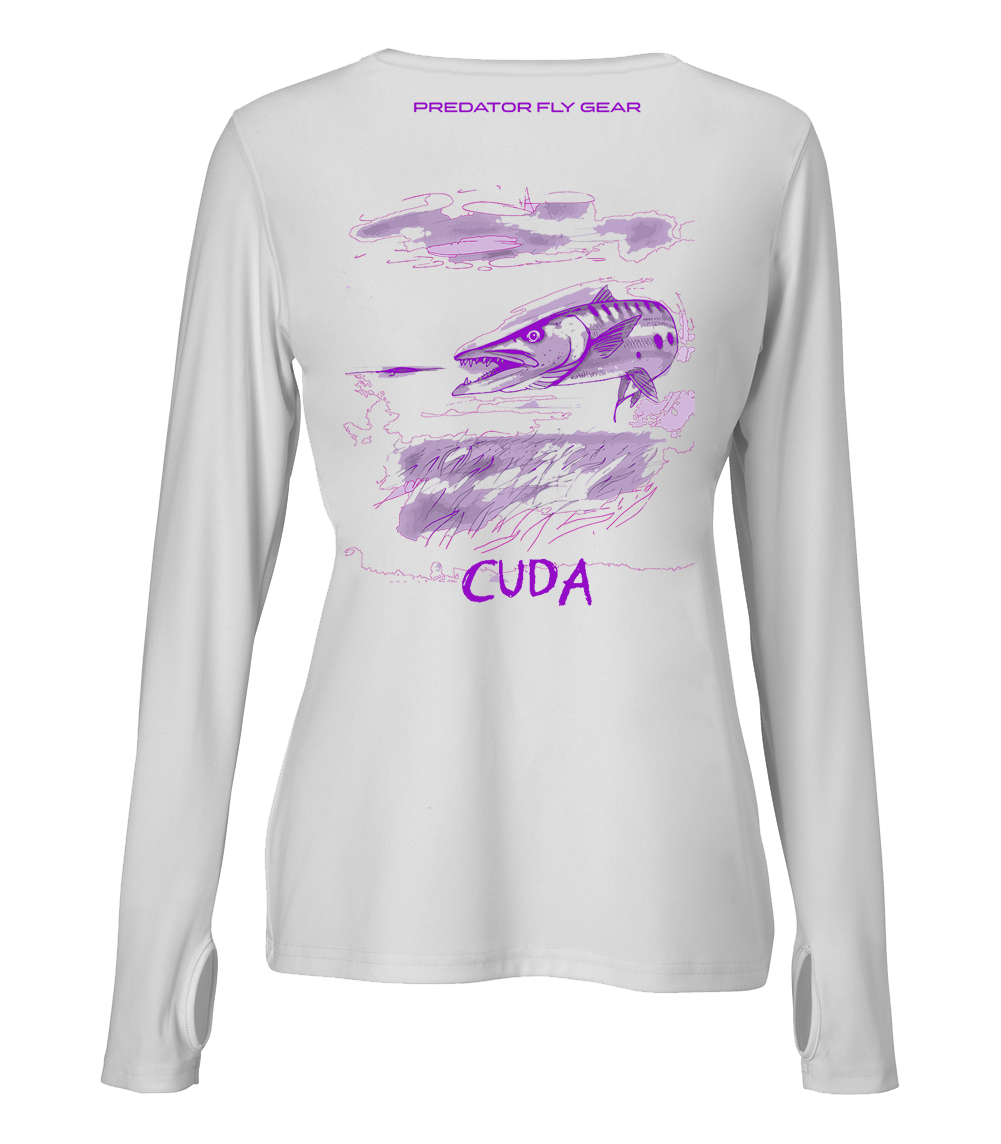 Womens CUDA Performance Shirt, Great Barracuda