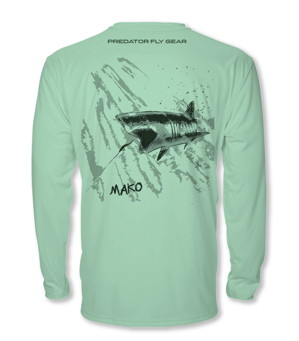 Mako Cool Air Series UPF Shirt 3XL / Aqua Mist