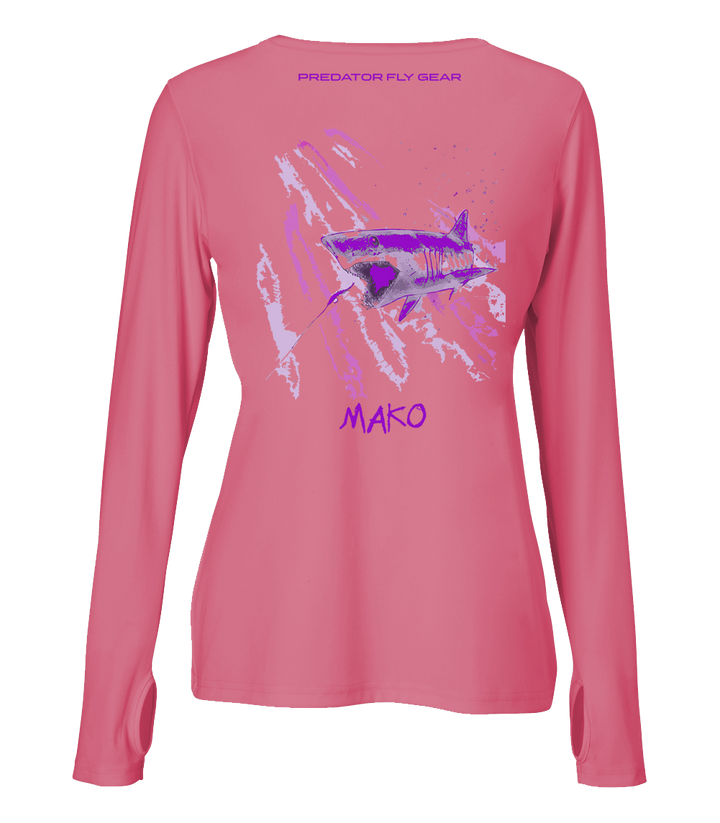 Translation missing: en.Womens MAKO Performance Shirt, Shortfin Mako Shark