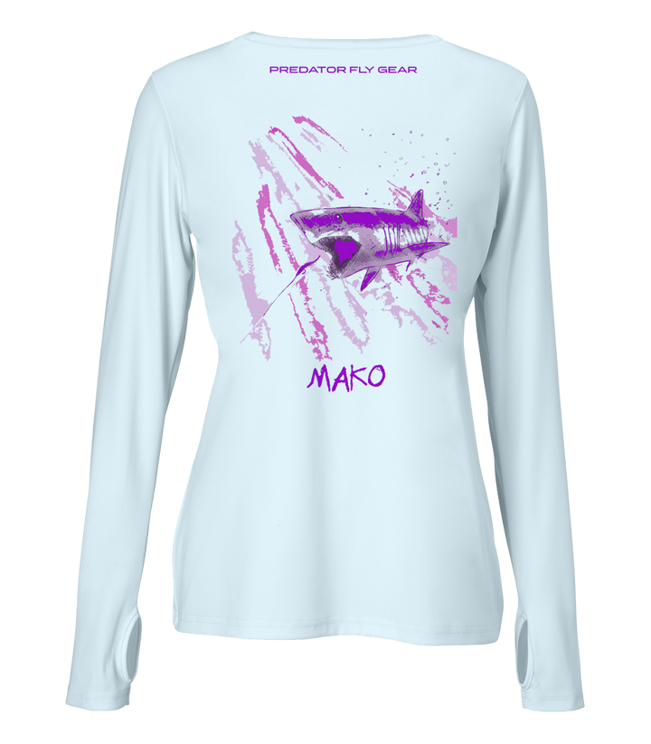 Translation missing: en.Womens MAKO Performance Shirt, Shortfin Mako Shark