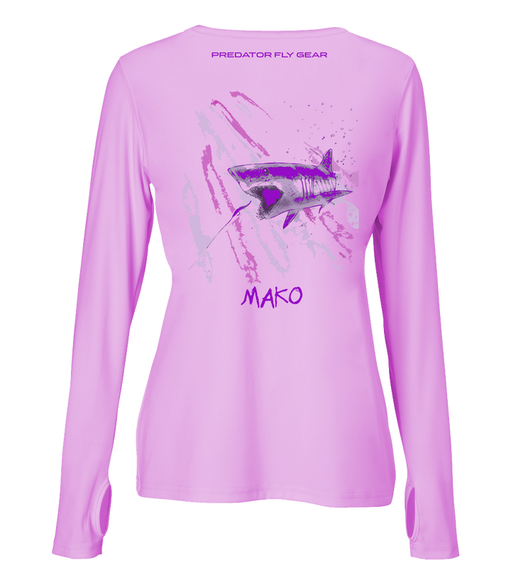 Translation missing: en.Womens MAKO Performance Shirt, Shortfin Mako Shark