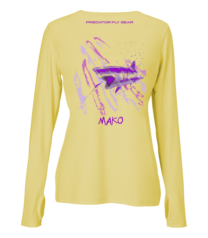 Translation missing: en.Womens MAKO Performance Shirt, Shortfin Mako Shark