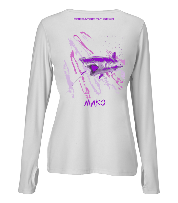 Translation missing: en.Womens MAKO Performance Shirt, Shortfin Mako Shark