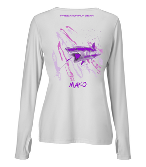 Womens MAKO Performance Shirt, Shortfin Mako Shark