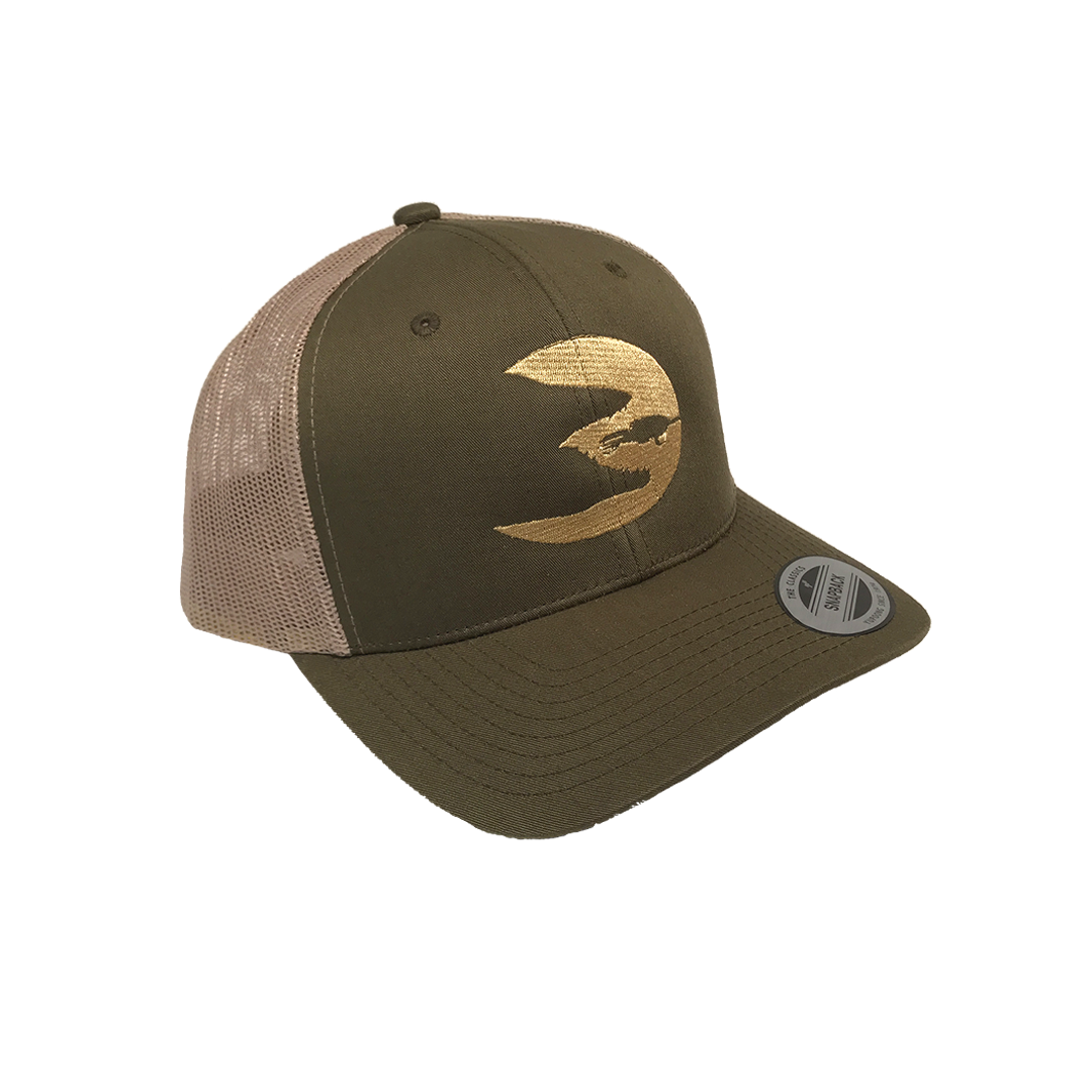 Predator Olive Snapback Trucker Hat