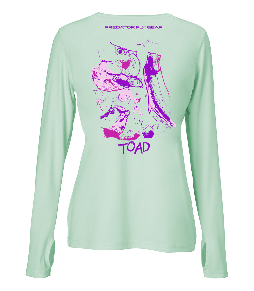Womens Toad Performance Shirt, Tarpon MD / Sea Froth Aqua